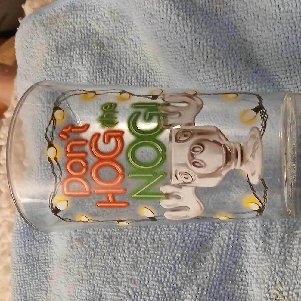 National Lampoons Christmas Vacation Don't Hog The Nog Glass